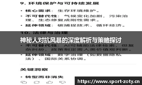 神秘人对抗风暴的深度解析与策略探讨